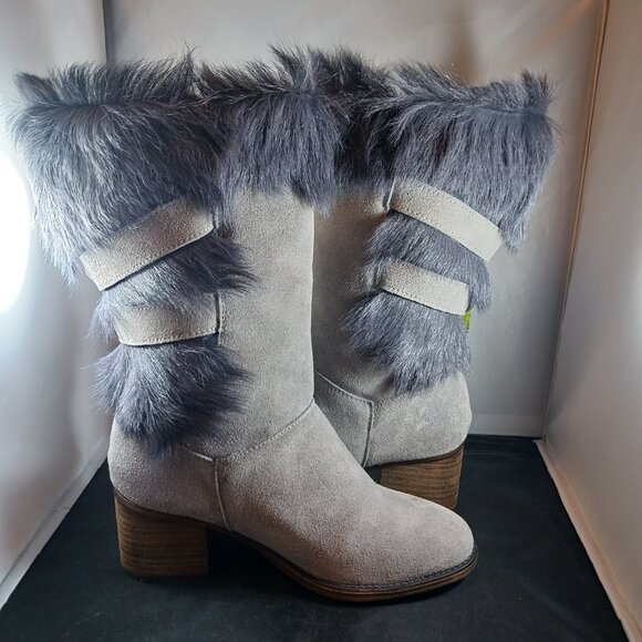 BearPaw Madeline Gray Fog Women's Tall Boot size 8M - Picture 4 of 15